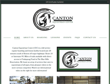 Tablet Screenshot of cantonequestrian.com